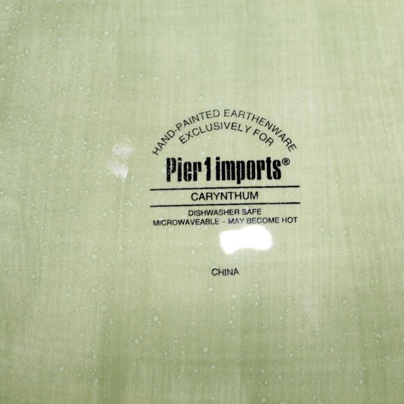 Pier One Imports Carynthum Pattern Dinner Plates, 4 Available, SOLD SEPARATELY - Picture 3 of 6